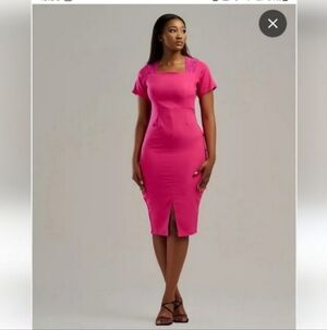 Nwt Liz Claiborne size 6 hot pink dress